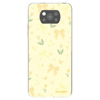 Picasee crna silikonska maskica za Xiaomi Poco X3 Pro - Honey Blossom