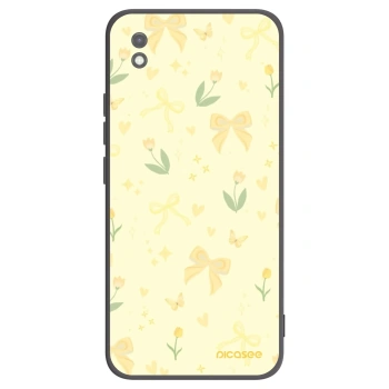 Picasee crna silikonska maskica za Xiaomi Redmi 9AT - Honey Blossom