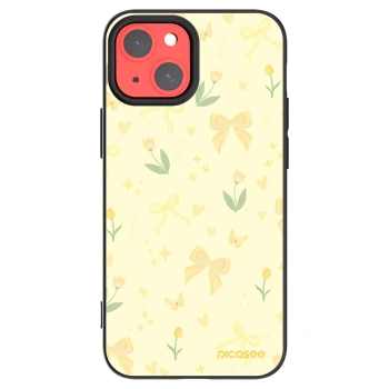 Picasee crna silikonska maskica za Apple iPhone 13 mini - Honey Blossom