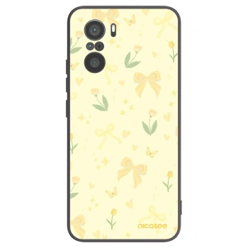 Picasee crna silikonska maskica za Xiaomi Poco F3 - Honey Blossom