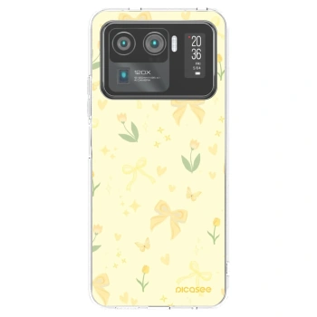 Picasee silikonska prozirna maskica za Xiaomi Mi 11 Ultra - Honey Blossom