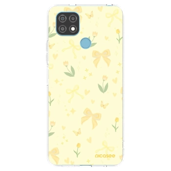 Picasee silikonska prozirna maskica za Realme C21 - Honey Blossom