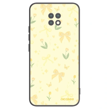 Picasee crna silikonska maskica za Xiaomi Redmi Note 9T - Honey Blossom