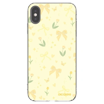 Picasee silikonska prozirna maskica za Apple iPhone XS Max - Honey Blossom