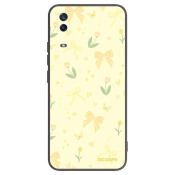 Picasee crna silikonska maskica za Vivo Y11s - Honey Blossom