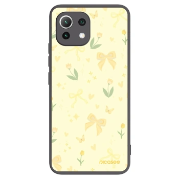 Picasee crna silikonska maskica za Xiaomi 11 Lite 5G NE - Honey Blossom