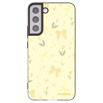 Picasee crna silikonska maskica za Samsung Galaxy S22+ 5G - Honey Blossom