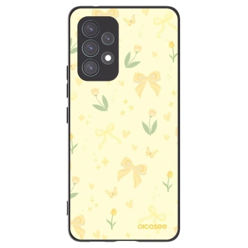 Picasee crna silikonska maskica za Samsung Galaxy A53 5G A536 - Honey Blossom