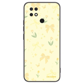 Picasee crna silikonska maskica za Xiaomi Redmi 10C - Honey Blossom