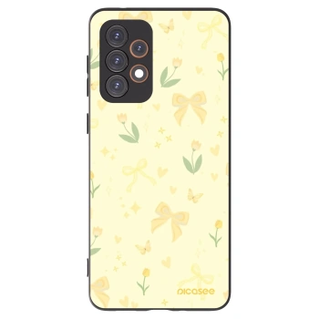 Picasee crna silikonska maskica za Samsung Galaxy A33 5G A336 - Honey Blossom