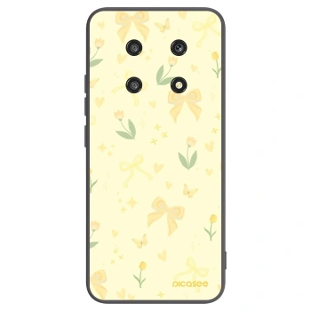 Picasee crna silikonska maskica za Honor Magic4 Lite 5G - Honey Blossom