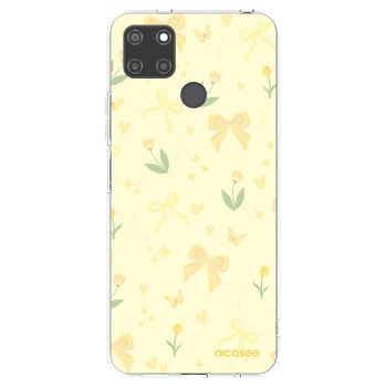 Picasee silikonska prozirna maskica za Realme C21Y - Honey Blossom