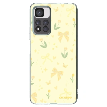 Picasee silikonska prozirna maskica za Xiaomi Redmi Note 11 Pro+ 5G - Honey Blossom