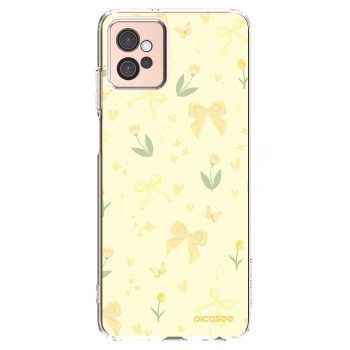 Picasee silikonska prozirna maskica za Motorola Moto G32 - Honey Blossom