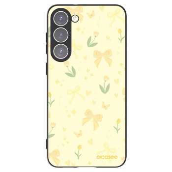 Picasee crna silikonska maskica za Samsung Galaxy S23+ 5G - Honey Blossom