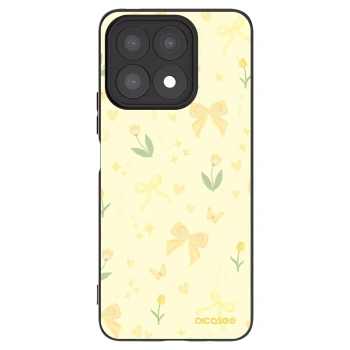 Picasee crna silikonska maskica za Honor X8a - Honey Blossom
