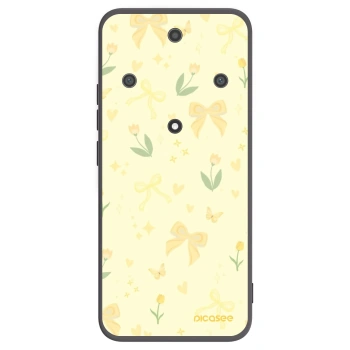 Picasee crna silikonska maskica za Honor Magic5 Lite 5G - Honey Blossom