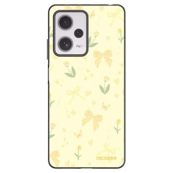Picasee crna silikonska maskica za Xiaomi Redmi Note 12 Pro+ 5G - Honey Blossom