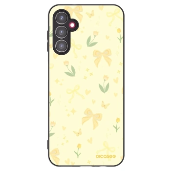 Picasee crna silikonska maskica za Samsung Galaxy A14 4G A145R - Honey Blossom