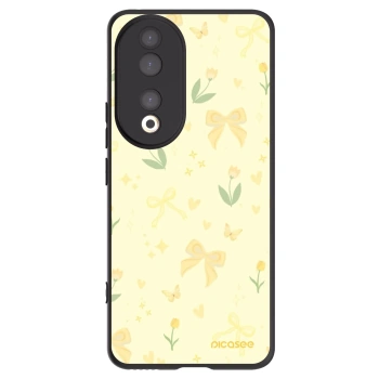 Picasee crna silikonska maskica za Honor 90 5G - Honey Blossom