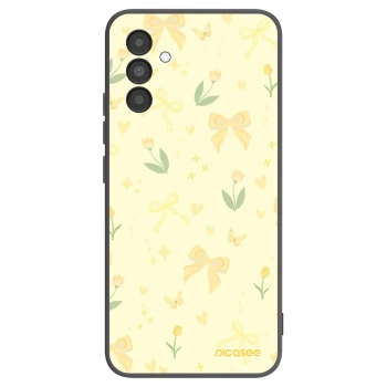 Picasee crna silikonska maskica za Samsung Galaxy A04s A047F - Honey Blossom