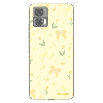 Picasee silikonska prozirna maskica za Motorola Edge 30 Neo - Honey Blossom