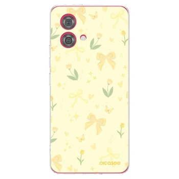 Picasee silikonska prozirna maskica za Motorola Moto G84 5G - Honey Blossom