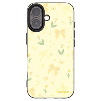 Picasee crna silikonska maskica za Apple iPhone 16 - Honey Blossom