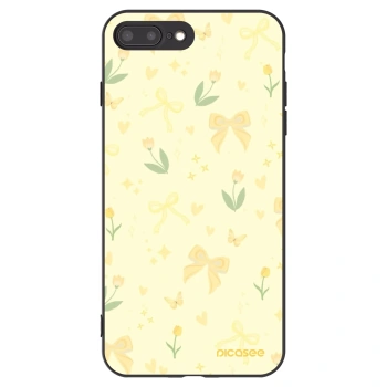 Picasee crna silikonska maskica za Apple iPhone 8 Plus - Honey Blossom