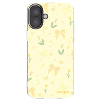 Picasee silikonska prozirna maskica za Apple iPhone 16 Plus - Honey Blossom