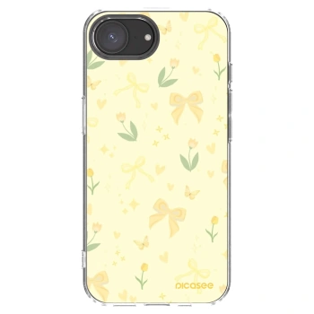 Picasee silikonska prozirna maskica za Apple iPhone 16e - Honey Blossom