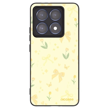 Picasee crna silikonska maskica za Xiaomi 14T Pro - Honey Blossom