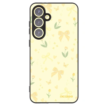 Picasee crna silikonska maskica za Samsung Galaxy S24 FE S721B - Honey Blossom