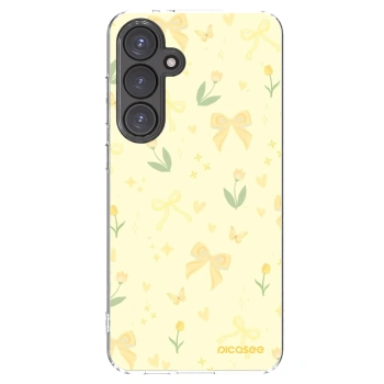Picasee silikonska prozirna maskica za Samsung Galaxy S24 FE S721B - Honey Blossom