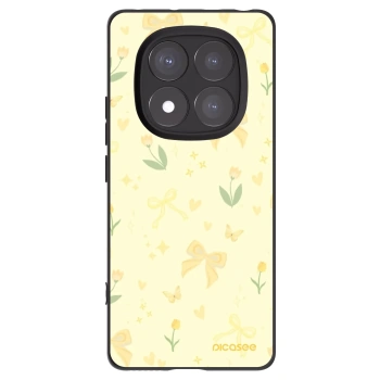 Picasee crna silikonska maskica za Xiaomi Redmi Note 14 Pro+ 5G - Honey Blossom