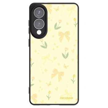 Picasee crna silikonska maskica za Samsung Galaxy S25 Edge 5G - Honey Blossom