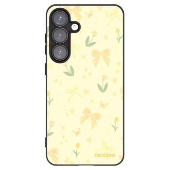 Picasee crna silikonska maskica za Samsung Galaxy S25+ 5G - Honey Blossom