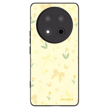 Picasee crna silikonska maskica za Honor Magic7 Lite 5G - Honey Blossom