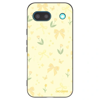 Picasee crna silikonska maskica za Google Pixel 8a - Honey Blossom
