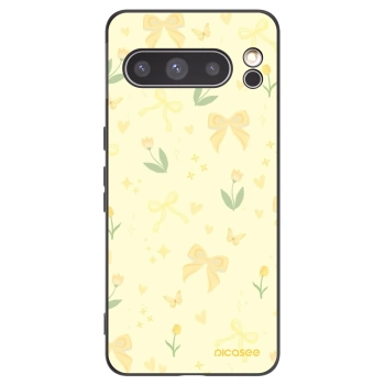 Picasee crna silikonska maskica za Google Pixel 8 Pro - Honey Blossom
