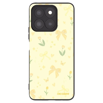 Picasee crna silikonska maskica za Honor X8c - Honey Blossom