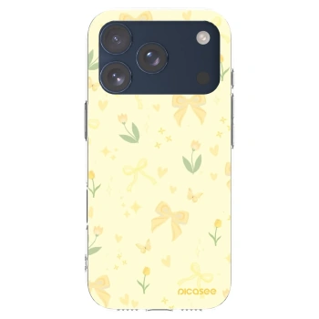 Picasee silikonska prozirna maskica za Apple iPhone 17 Pro - Honey Blossom