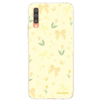 Picasee silikonska prozirna maskica za Samsung Galaxy A70 A705F - Honey Blossom