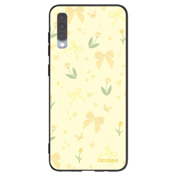 Picasee crna silikonska maskica za Samsung Galaxy A70 A705F - Honey Blossom
