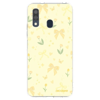 Picasee silikonska prozirna maskica za Samsung Galaxy A40 A405F - Honey Blossom