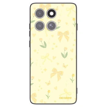 Picasee crna silikonska maskica za Motorola Edge 60 Fusion - Honey Blossom