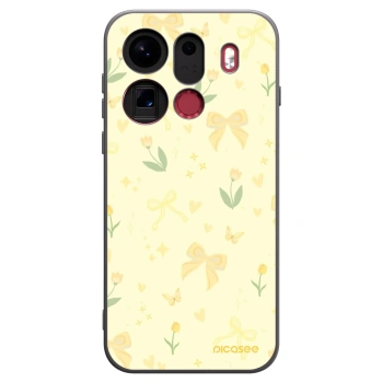 Picasee crna silikonska maskica za OPPO Find X9 Pro - Honey Blossom