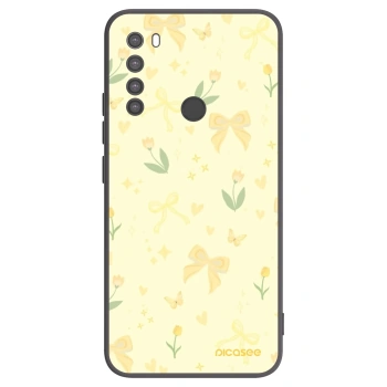 Picasee crna silikonska maskica za Xiaomi Redmi Note 8 - Honey Blossom
