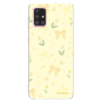 Picasee silikonska prozirna maskica za Samsung Galaxy A71 A715F - Honey Blossom