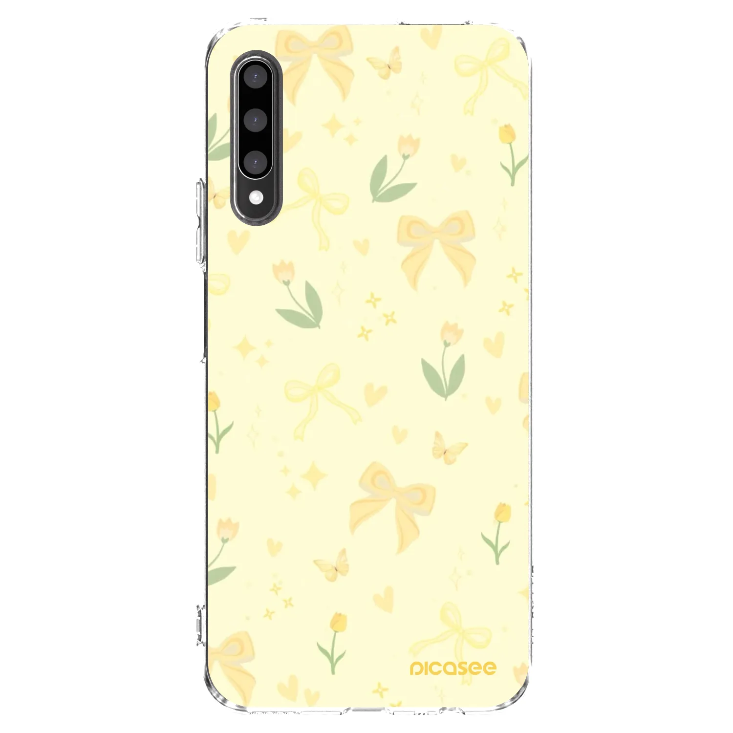 Picasee silikonska prozirna maskica za Honor 9X Pro - Honey Blossom